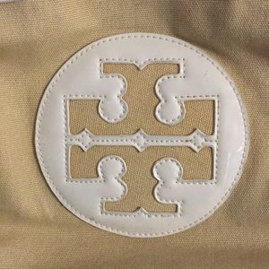 Loved Tory Burch Ella Canvas Tote (small)